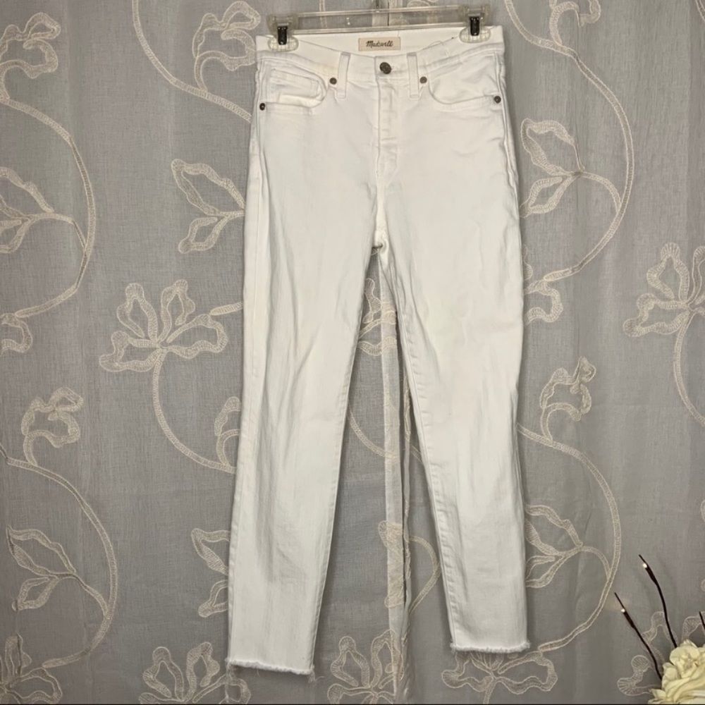 Sz 25 Madewell White High Rise Jeans